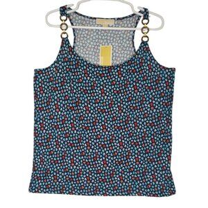 Michael Kors Blouse Women's XL Tortoiseshell Print Tank Top. NWT